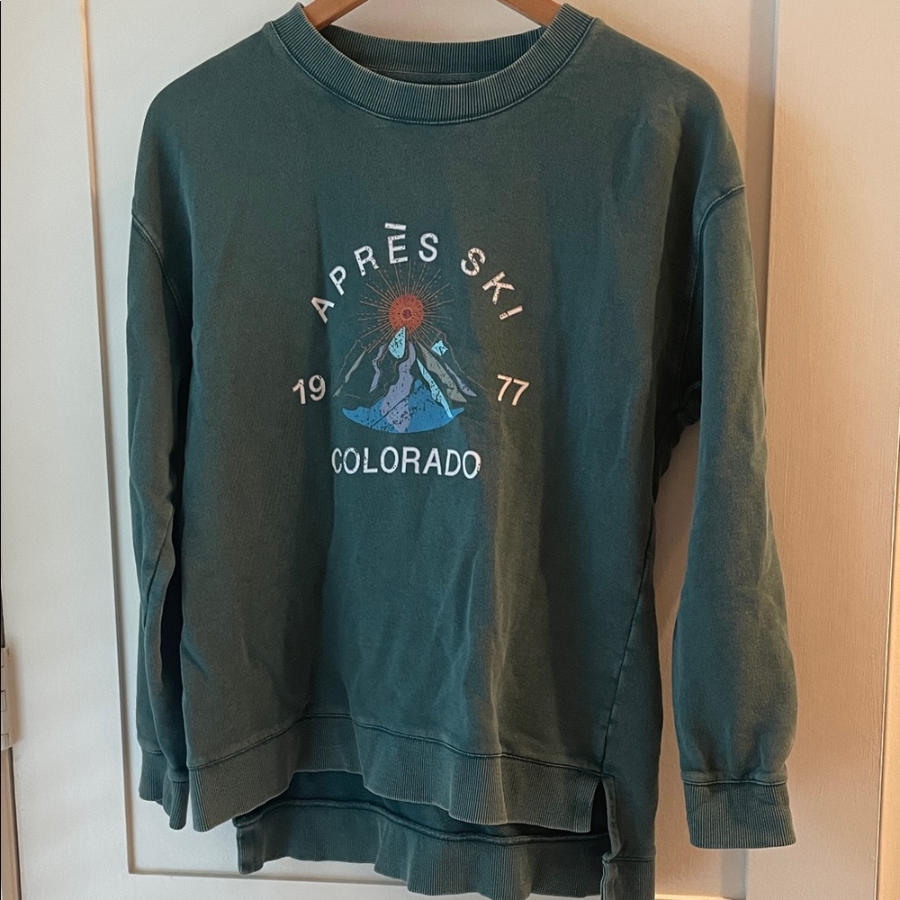 Able Green Crew Neck Sweater